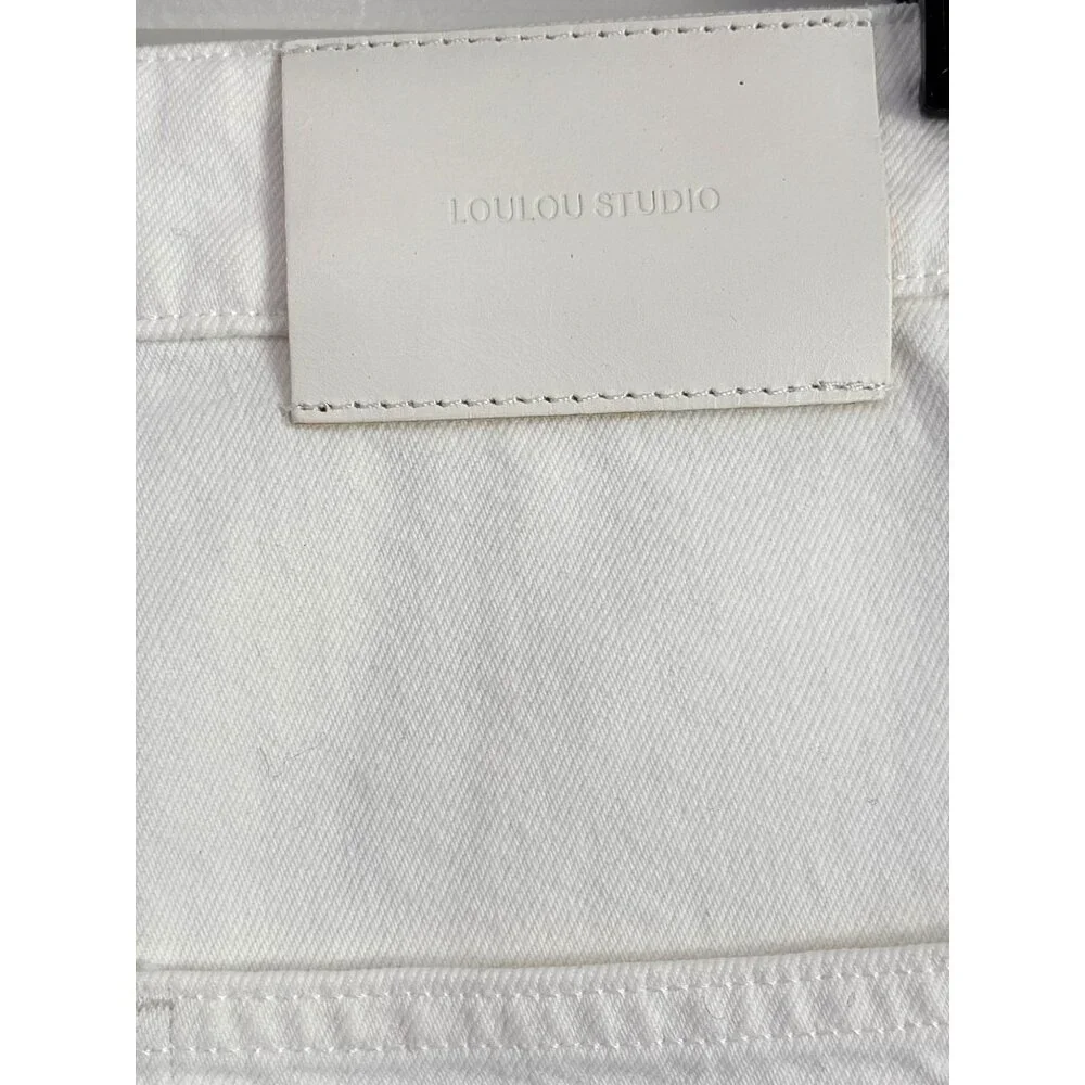 Loulou Studio Isu Shorts in Ivory 25 New Womens Bermuda Long Knee
